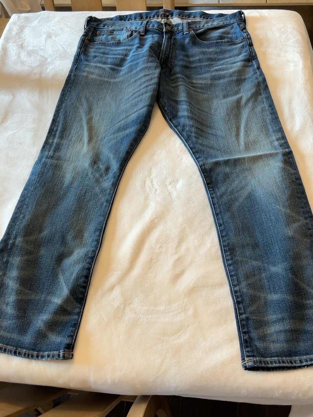Ralph Lauren Slim Straight Light Blue Jeans - Picture 6 of 7